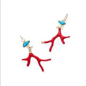 Coral earrings